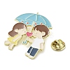 Couple Zinc Alloy Enamel Pin Brooch LS-JEWB-R022-01A-2