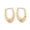U-Shaped Brass Hoop Earrings EJEW-D320-14G-4