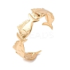 Marine 304 Stainless Steel Cuff Bangles for Women BJEW-Z147-01G-01-2