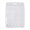 Rectangle Glitter Holographic Plastic Yin-yang Zip Top Gift Bags OPP-E004-01B-C02-1