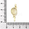 Brass Micro Pave Cubic Zirconia Pendants KK-P336-21G-3