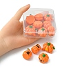 12Pcs 6 Styles Autumn Opaque Resin Pumpkin Cabochons RESI-YW0001-36-4
