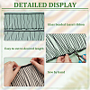 1 Yard Polyester Lace Trims with Glass Beaded Tassel OCOR-BC0007-85-4