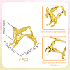 Alloy Crystal Ball Holders ODIS-WH0007-59B-G-2