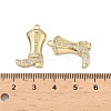 Brass Micro Pave Cubic Zirconia Pendants LS-KK-L260-21G-3