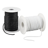 2 Rolls 2 Colors PVC Tubular Solid Synthetic Rubber Cord OCOR-NB0002-56-1