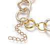 Aluminum Curb Chain Necklaces NJEW-JN02800-4