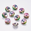 Faceted Glass Rhinestone Charms RGLA-F049-12mm-001VO-1