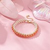 Glass Imitation Pearl & Bicone Beaded Bracelets BJEW-MZ00035-01-4