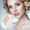 320Pcs 2 Colors EVA Flat Round Invisible Earring Ear Support FIND-SC0001-91-6