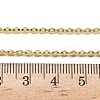 2.5MM Brass Boston Link Chain Necklaces NJEW-P339-05G-5