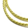 Polyester Cord Braided Necklace Makings MAK-L043-03G-06-2