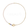 Vintage Natural Pearl Beaded Necklace for Girl Women NJEW-SW00002-03-1
