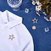 2Pcs 2 Colors Alloy Rhinestone Lapel Pin Brooches JEWB-FG0001-81-4