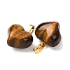 Natural Tiger Eye Pendants G-B188-04G-05-2