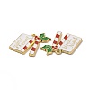 Christmas Theme Rack Plating Alloy Enamel Pendants X-PALLOY-O109-36LG-3
