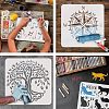 Plastic Reusable Drawing Painting Stencils Templates DIY-WH0202-267-4