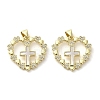 Brass Micro Pave Cubic Zirconia Pendants KK-I708-18A-G-1