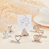 7Pcs Alloy Place Card Holders ODIS-OC0001-25-4