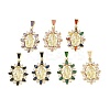 Religion Brass Pave Cubic Zirconia Pendants CU-CBA83A6-01D-G-1