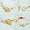 60Pcs 2 Colors Tibetan Style Alloy Toggle Clasps FIND-SP0001-24-6