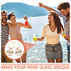 Easter Theme Alloy Enamel & Rhinestone & Resin Wine Glass Charms AJEW-AB00145-5