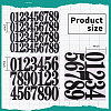 12 Sheets 3 Styles PVC Number Adhesive Decorative Stickers DIY-GL0004-59-2