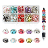 Large Hole Dog Paw Prints Pattern Acrylic European Beads OPDL-NB0001-07-1