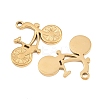 304 Stainless Steel Pendants STAS-H241-09G-2