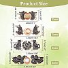 8 Sets 4 Style Alloy Enamel Adjustment Waist Tightener Buckle Buttons FIND-NB0002-69-2