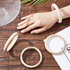 ARRICRAFT 12Pcs Unfinished Wood Bangles BJEW-AR0001-07-3