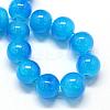 Baking Paint Imitation Jade Glass Round Bead Strands DGLA-Q021-10mm-13-2