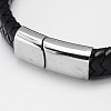 Braided Leather Cord Bracelets BJEW-I200-09-2