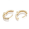 Brass Huggie Hoop Earring Findings X-KK-T038-488G-2