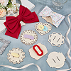 Wood Hair Clip Display Cards ODIS-BC0001-19A-5