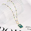 Brass Pendant Necklaces NJEW-R006-01G-02-5