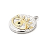 304 Stainless Steel Rhinestone Pendants STAS-P399-02D-2
