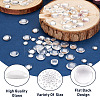 80Pcs 4 Size Transparent Glass Cabochons X1-GGLA-ZZ0001-03-4