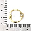 Rack Plating Brass Micro Pave Clear Cubic Zirconia Screw Carabiner Lock Charms KK-D047-08G-3