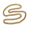 8MM 304 Stainless Steel Cuban Link Chain Necklaces for Unisex NJEW-K295-02A-G-4