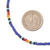 3Pcs 3 Colors Round Glass Seed Beaded Necklaces NJEW-JN05908-3