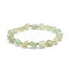 Natural Green Aventurine Round Beaded Stretch Bracelet BJEW-JB08197-03-1
