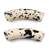 Opaque Spray Painted Acrylic Beads X1-MACR-S372-002F-B08-3