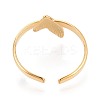 Adjustable Ion Plating(IP) 304 Stainless Steel Open Cuff Rings for Women RJEW-N052-27G-3