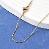 Ion Plating(IP) 304 Stainless Steel Chain Necklaces NJEW-H467-B-01G-1