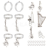 DIY Music Theme Ring Making Kit DIY-UN0004-85-1