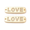 Brass Micro Pave Cubic Zirconia Links ZIRC-L093-30G-1