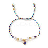 Adjustable Alloy Enamel Charm Bracelets UI4979-3-1