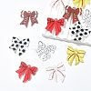 12Pcs 6 Colors Ball Styles Printed Acrylic Pendants OACR-YW0004-36-2