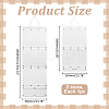 2Pcs 2 Styles Felt Large Capacity Hair Clips Storage Hangers AJEW-ME0003-34B-2